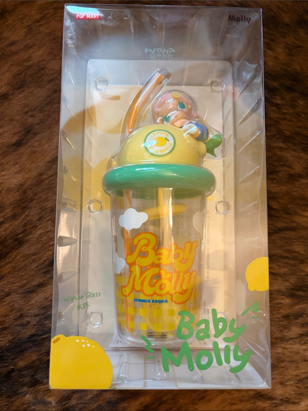 Pop Mart Baby Molly Lemon Boxed Figure Drinking Cup